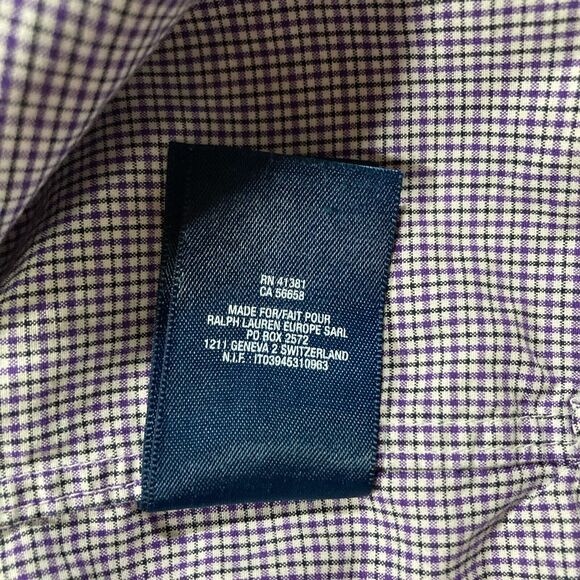 Ralph Lauren Blue Label Button Down Shirt (Men’s Size XL) • Micro Check • EUC - Picture 7 of 7